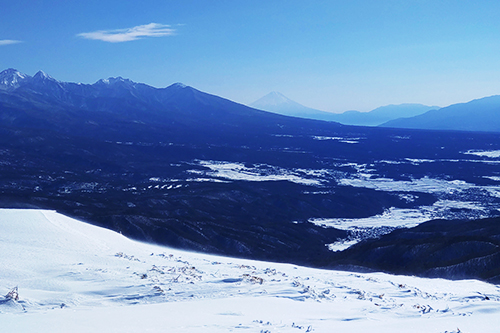 車山スカイパークスキー場 富士山の見えるスキー場