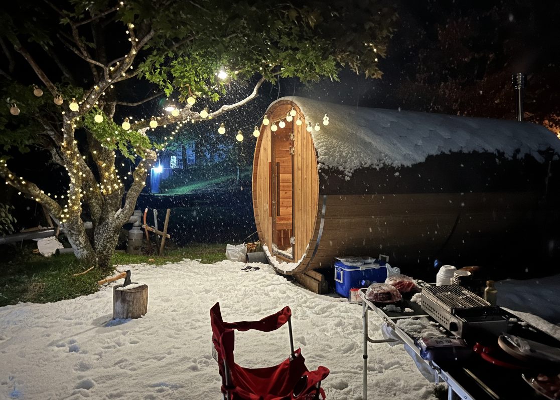 蓼科高原 蓼科パークホテルで楽しめる珍しいバレルサウナ